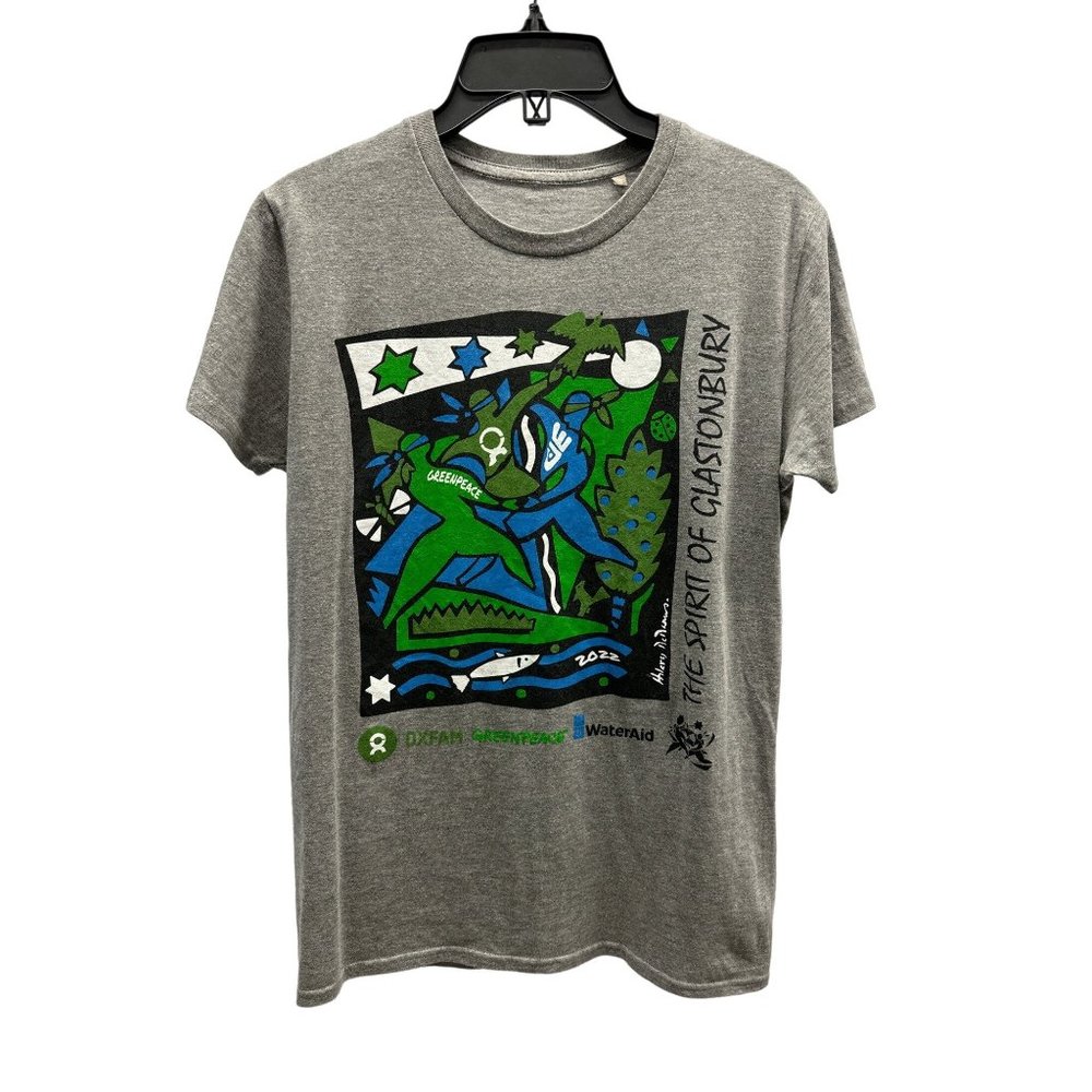 Spirit of Glastonbury Festival Heather Gray T-Shirt Small